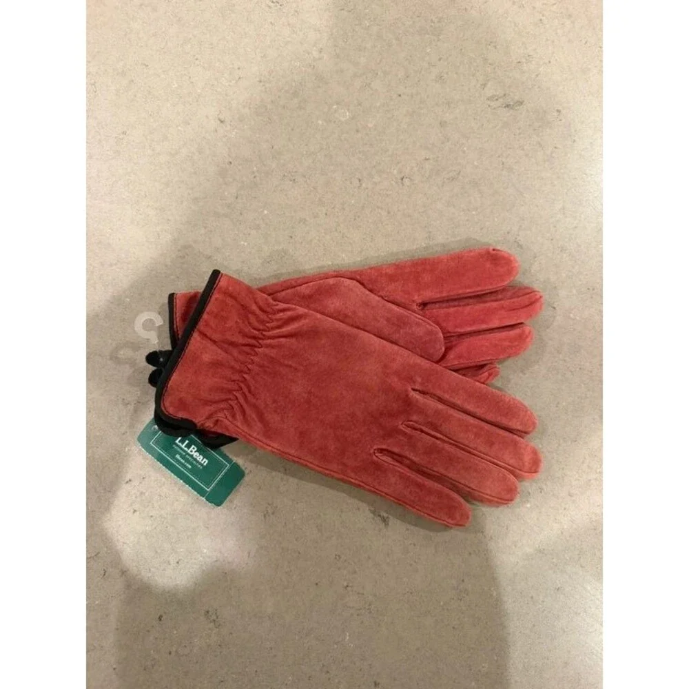 Vintage 90s L.L. Bean Town & Field Suede Gloves NWT Deadstock